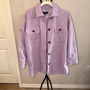 NWT - Forever 21 Light Purple Utility Jacket